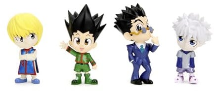 Jada Toys Hunter X Hunter Figur (1 Stück) - 1 von 4 Sammelfiguren aus Metall (Gon, Killua, Kurapika oder Leorio) für Fans und Sammler ab 8 Jahre, Welle 1, Auswahl per Zufallslos, 6,5cm