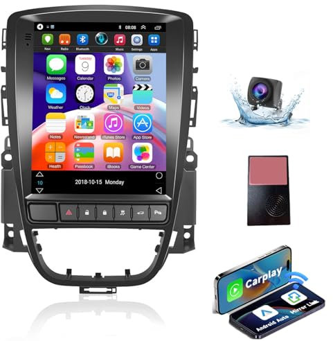 【8 Kern 4G+64G】 Hodozzy Carplay Autoradio für Buick Excelle/Opel Astra J 2009-2015, 9.7 Zoll Touchscreen Android Autoradio mit Android Auto/WiFi/DSP/GPS/RDS/FM/Bluetooth/USB