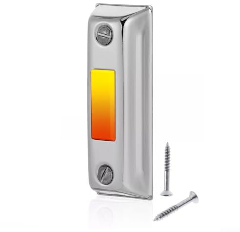 HEBEOT Illuminated Door Bell Push - Wired Doorbell Button LED Light Door Bell Buttons Home Replacement Hardware