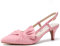 Greatonu Women's Pointed Toe Slingback Dress Court Shoes, Pink Bowtie - 5 UK