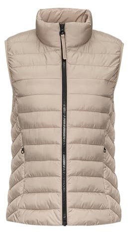 s.Oliver Leichte Weste mit Steppung und Stehkragen helles beige 32