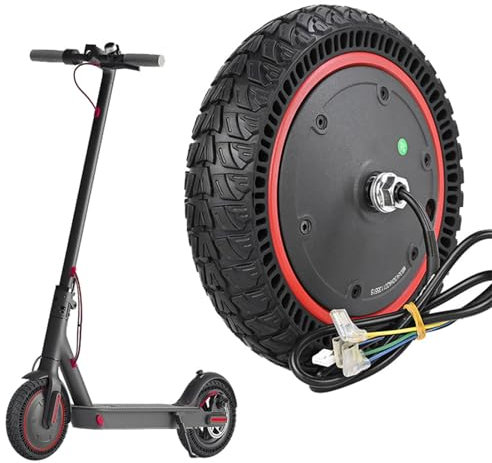 Kavolet Scooter Motor mit Vollgummireifen 9x2,125 Zoll 350W Motor Elektroroller-Rad Rollermotor Reifenwechsel Roller-Zubehör Kompatibel für M365/Pro2/1s/Lite Elektroroller