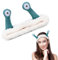 Gesicht Waschen Stirnband,Spa Haarband zum Abschminken,Korallen Fleece Haarband Schminken,Cartoon Stirnband Palm Schnecke, Elastisches Stirnband für Sport,Schönheit,Hautpflege(Beig)
