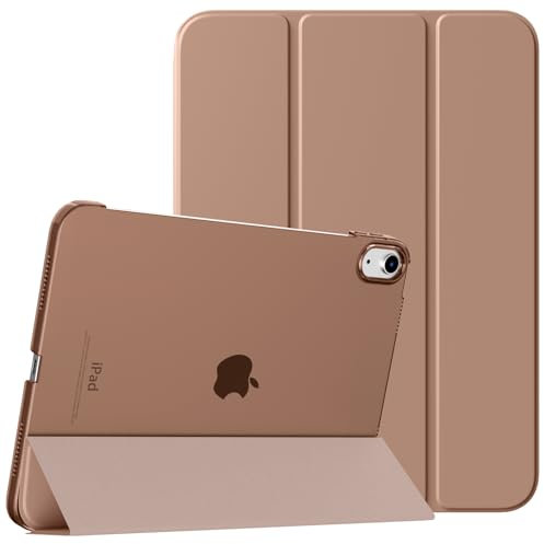 TiMOVO Hülle für iPad (A16) 11 Generation 11 Zoll 2025/iPad 10 Generation 10,9 Zoll 2022, Unterstützt Auto Schlaf/Aufwach Schutzhülle, Transluzent Hart PC Rückhülle, Milch Kaffee