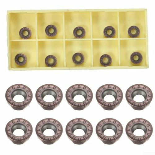 Inserti in carburo, inserti RPMT08T2M0E-JS della taglierina di fresatura del tornio per la lavorazione grezza alla semifinitura del metallo d'acciaio e del ferro per i torni CNC