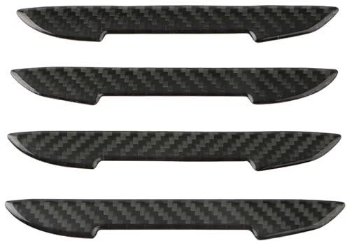4-Pack Car Door Edge Protectors – Car Door Handle Protectors, Black PVC Guard Strips with Adhesive, Scratch Protection for Vehicle Doors, Eliminates Wind Buffeting