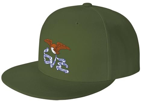 Baseball Cap Flagge des Staates Iowa Basecap 3D Full Print Snapback Cap Moisture Wicking Baseballmütze Für Reisen Outdoor Golf
