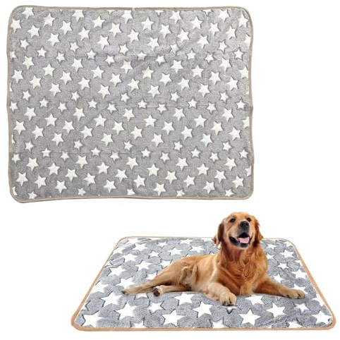 HuaMuDM Hundedecke,104 x 75 cm Katzendecken,haustierdecke | Katzendecke mit Pfoten,Waschbare Hundedecke für Hunde,Katzen,Sofas,Autos,Betten,Transportbox