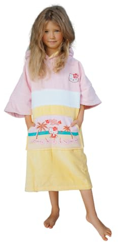 WAVE HAWAII Surf- & Badeponcho für Kinder, Größe XS, 120-151cm