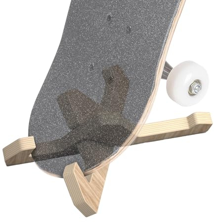 Jsnwernb Skateboard -Wandhalterung, Skateboardregal, 1 Paar Stabiler Holz -Skateboard -Rack Snowboardständer, Snowboard -Hardware Für Enthusiasten Und Sammler, Familie, Freunde, Zuhause