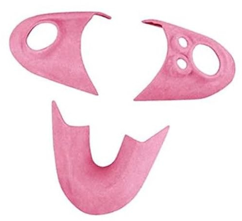 Szwaldaper for MINI, Cooper F Series F54 F55 F56 F57 F60, Wildleder Wrap Innenteile Auto Lenkrad Knopfabdeckung Tirm Dekor Aufkleber Aufkleber für Autofelgen(Pink)