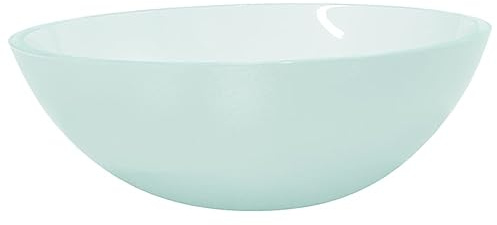 Qnhdfrt Aufsatzwaschbecken Glas Matt 50x37x14 cm - Modernes Waschbecken für Badezimmer, Gäste-WC und Kosmetikraum - Robuste Waschschale Eckig ohne Armatur - Glasstärke 1,2 cm
