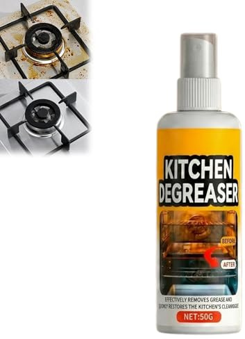 grease cleaner, Extra Starker Fettlöser & Grillreiniger, Entfernt Eingebranntes Fett & Öl, Ready to Use – Für Gasgrill, Backofen, Herdplatte & Outdoor-BBQ (120 ml) 1 Artikel
