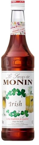 Monin Kaffee und Bar Sirup Irish (1 x 0,7l) - für klassische Kaffeespezialitäten und aromatische Cocktails - ohne Alkohol - vielseitig und intensiv