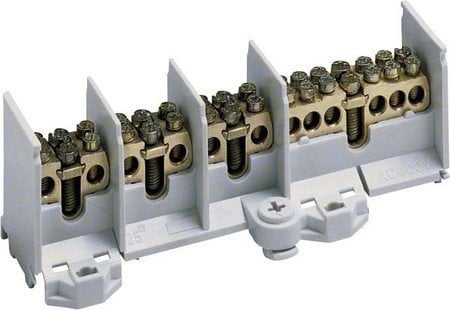 Hager K37N 5P Weiß Klemmenblock - Elektrischer Terminalblock (148 mm, 49 mm, 62 mm)
