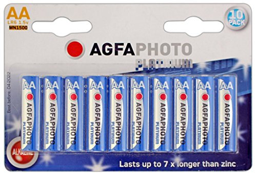 AgfaPhoto 110803951 AgfaPhoto 110-803951 Mignon Batterien LR6 10 Stück Alkaline AA blau-Silber