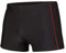 Herren Badehose, 2301 - Schwarz/Rot-01, Gr. L