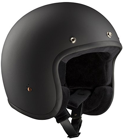 Bandit Helmets Motorradhelm ECE Jet, ECE 22-05 geprüfter Jethelm in kleiner Bauweise,Größe:ECE-M2(58);Farbe:ECE dull black