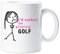 60 Second Makeover Limited 60SECMUG351 Ladies I'd Rather Be Playing Golf Mug Cup Novelty Friend Gift Valentines Gift Wife Friend Friend Womens Sister Friend, White