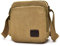 Outreo Sac bandoulière Homme Sac Besace Vintage Petit Porté épaule Sac en Toile Sacoche de Voyage pour école Université Cours Travail Sport Bourse Rétro Pochette Messager, Beige, Medium