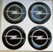 GTBTuning Adesivi in resina effetto 3D con adesivo 3M per coprimozzi cerchi in lega, 60 mm, colore: nero