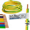 EBROM Aderleitung - Einzelader starr - PVC Leitung - Verdrahtungsleitung - H07V-U 1,5 mm² - 1,5 mm2 - Farbe: grün gelb - viele Längen wählbar, von 10 Meter bis 100 Meter - Ihre ausgewählte Länge: 10 m