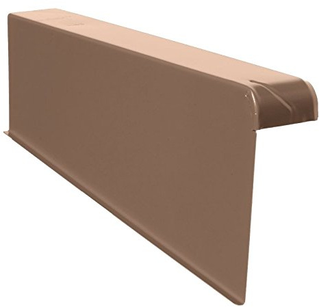 Windschutz-Ortgänge Ortgang Ortgangblech Aluminium 6/16 + Schraube (rechts, B-Dunkelbraun)