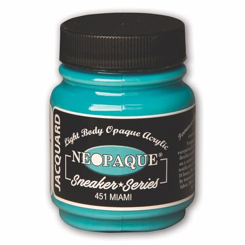 Jacquard Neopaque Acrylic Paint Colour Miami JAC1451 Sneaker Series Trainers, Shoes and Footwear 66.54ml