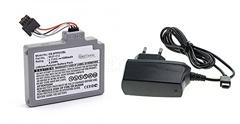 Akku Li-Polymer kompatibel mit Nintendo Wii U (Ersatz für WUP-012) + Ladegerät 1A