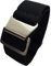 Max French Marine Nationale Elastic Nylon Navy Divers Parachute Watch Straps 20mm 22mm Military Bands (22mm, Black)