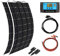 XINPUGUANG 200w 12v Panneau Solaire Souple Monocristallin Panneau Solaire Flexible Contrôleur de charge solaire 20A pour Camping-car, Bateau, Caravane (200W-Noir)