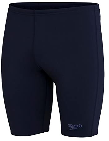 Speedo Men's Endurance + Jammer Swimming Trunks | Chlorine Resistance | Comfort Fit | Swim Training | Fitness, True Navy, 38