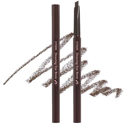 Etude House Drawing Eye Brow 0,25 g #1 Dunkelbraun 21AD | Langanhaltender Augenbrauenstift für ein weiches und natürliches Augenbrauen-Make-up | K-beauty