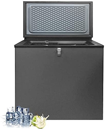 Smad 70L LPG Gas Fridge Freezer,3 Way Camping Fridge Freezer, Propane/12V/240V for Garage, Campervan, Caravan, Motorhome, RV, No Noise, -13°C-0°C, Black