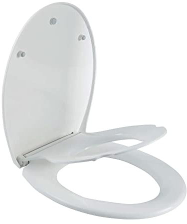 EcoSpa Oval Family Toilet Seat 2 in 1 Adult & Removeable Child Seat, Soft Close with Quick Release Top & Bottom Fixing Hinges