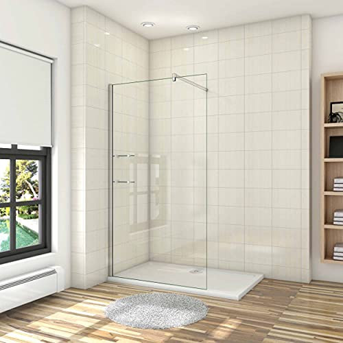 AICA paroi de douche 70x190cm paroi de douche à l'italinne avec une barre de stabilisation 90cm