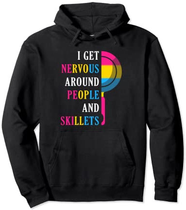 Pansexual Pride Pan Skillet Quote Pansexuality Pan Pride Pullover Hoodie