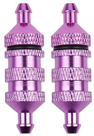 Zhouzoule 2X 1/8 1/10 Repuestos RC de Coche Filtro de Combustible Nitro para 02156 94122 94188, PúRpura