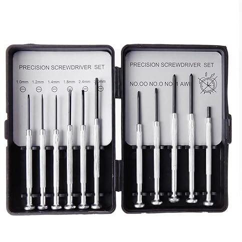 fiXte® 11Pcs Mini Screwdriver Set, Precision Screwdrivers with Mini Pocket Size Carrying Case, Perfect for Glasses, Watches, Remotes and Computers
