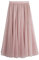 iyoimono Jupe Plissée en Tulle Longue Femme Tutu Tulle en Dentelle Elastique Taille Haute Trapèze Jupes A-Ligne Jupe Midi Carnaval Jupe de Soirée Rose