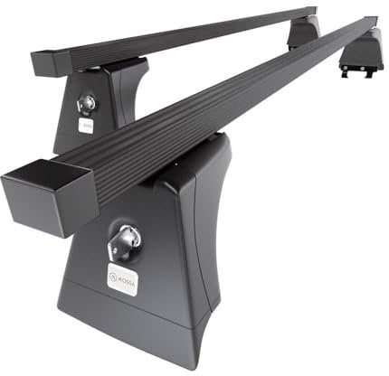 Mossa - Stahl-Dachträger kompatibel mit Chevrolet Orlando MPV (2011-2018) - schwarz Dachträger Dachgepäckträger - Montagepunkte