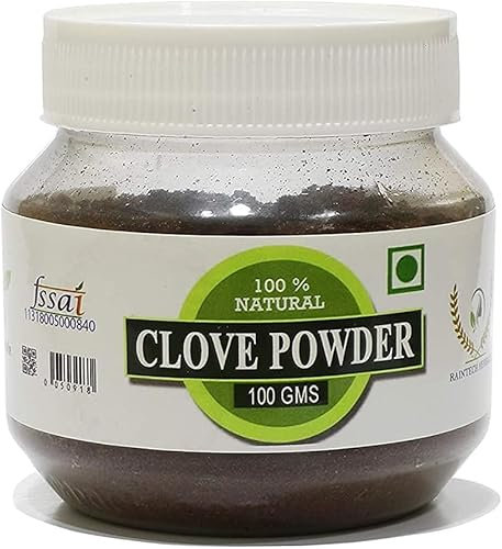 QURA Poudre de clou de girofle/Laung Lavang en poudre -100 g (emballé dans un pot pour animaux de compagnie)