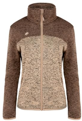 IZAS - Giacca in Pile da Donna-Giacca con Chiusura Lampo e Tasche-Giacca Termica in Pile a Maglia-Asciugatura Rapida-Ideale per Attività All'Aperto-Samaun II