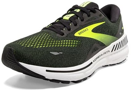 BROOKS Herren Adrenaline Gts 23 Sneaker, Black/Nightlife/Ebony, 43 EU