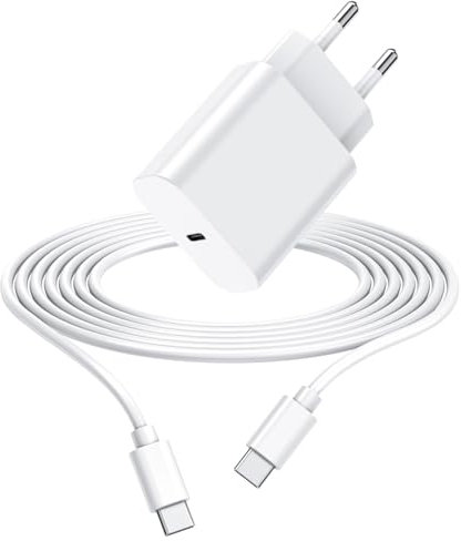 USB C Ladegerät für iPhone 16/15 Pro/16/15/15 Pro Max/16/15 Plus, iPad Pro, iPad Air, iPad Mini, 30W Netzteil Schnellladegerät & USB C Ladekabel Kompatibel mit für MacBook Air