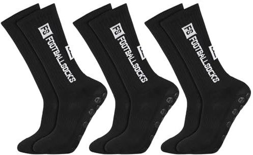 3 Paare Fußballsocken, Fußball Socken 38-46 Anti-Rutsch Grip Socken Fussball Atmungsaktiv Rutschfeste Sportsocken für Herren Damen Fussball Basketball Laufen