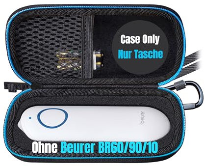 Woollo Tasche Compatible with Beurer BR 60 Beurer BR 90 Stichheiler Tragbar Hart Reise Case Etui Hülle Tasche[Nur Tasche]