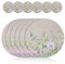 Casaido Tischsets platzsets rund,6er Pischsets Filz,6er Filzuntersetzer,Platzdeckchen,Tischsets Platzsets Abwaschbar,Ｐlatzdeckchen