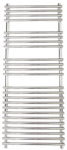 Jolie Max Heated Towel Radiator Rail. Central Heating Flat Ladder Towel Warmer. Chrome Finish. (500x1200 Model 1)