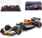 alles-meine.de GmbH Red Bull RB19 Max Verstappen Nr 1 Gewinner Miami GP Weltmeister 2023 Formel 1 mit Sockel und Vitrine 1/43 Burago Modell Auto mit individiuellem Wunschkennzeic..